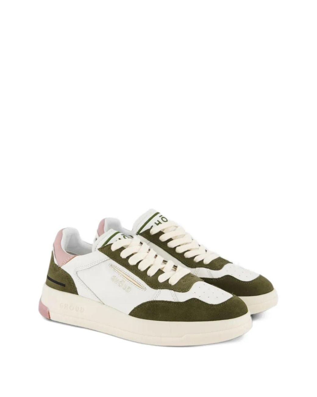 GHOUD VENICE Metallic Tweener Suede-Panel Sneakers