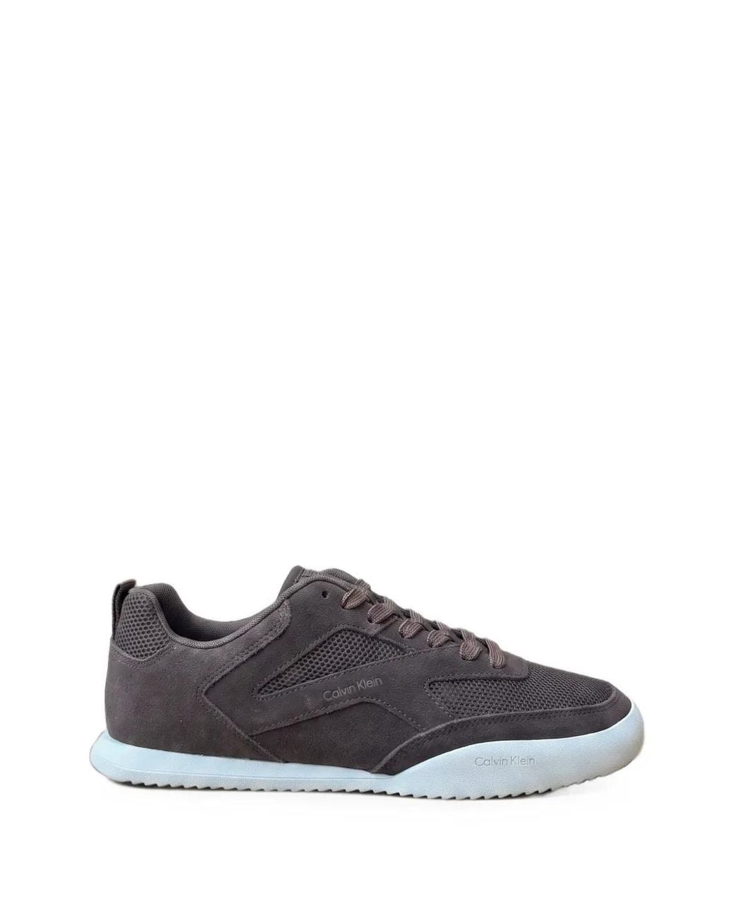 Calvin Klein White Ck Kayla Mesh-Panelled Logo-Print Sneakers