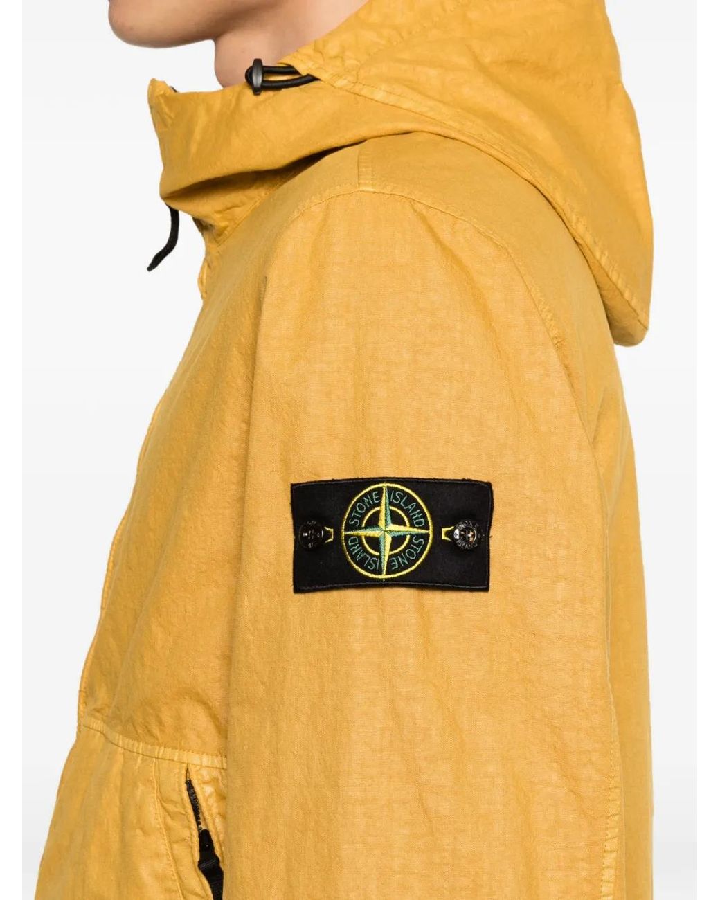 Veste Zippée À Capuche Stone Island pour homme en coloris Yellow