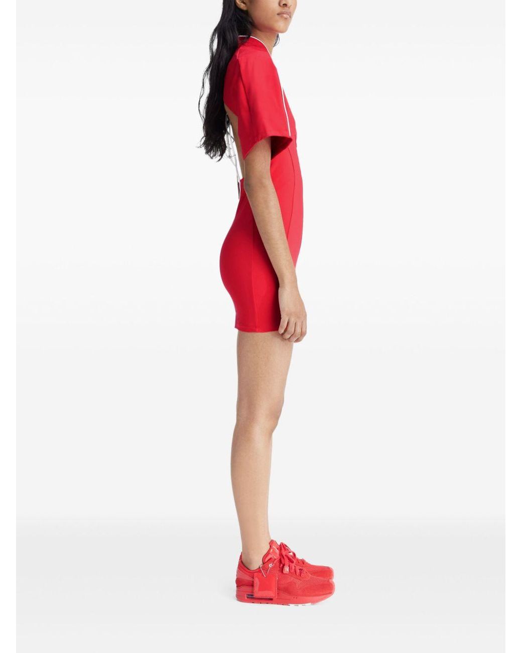 strapless open back dress Country Cutie Mini Dress - Red, Large | Hazel and Olive main image 1