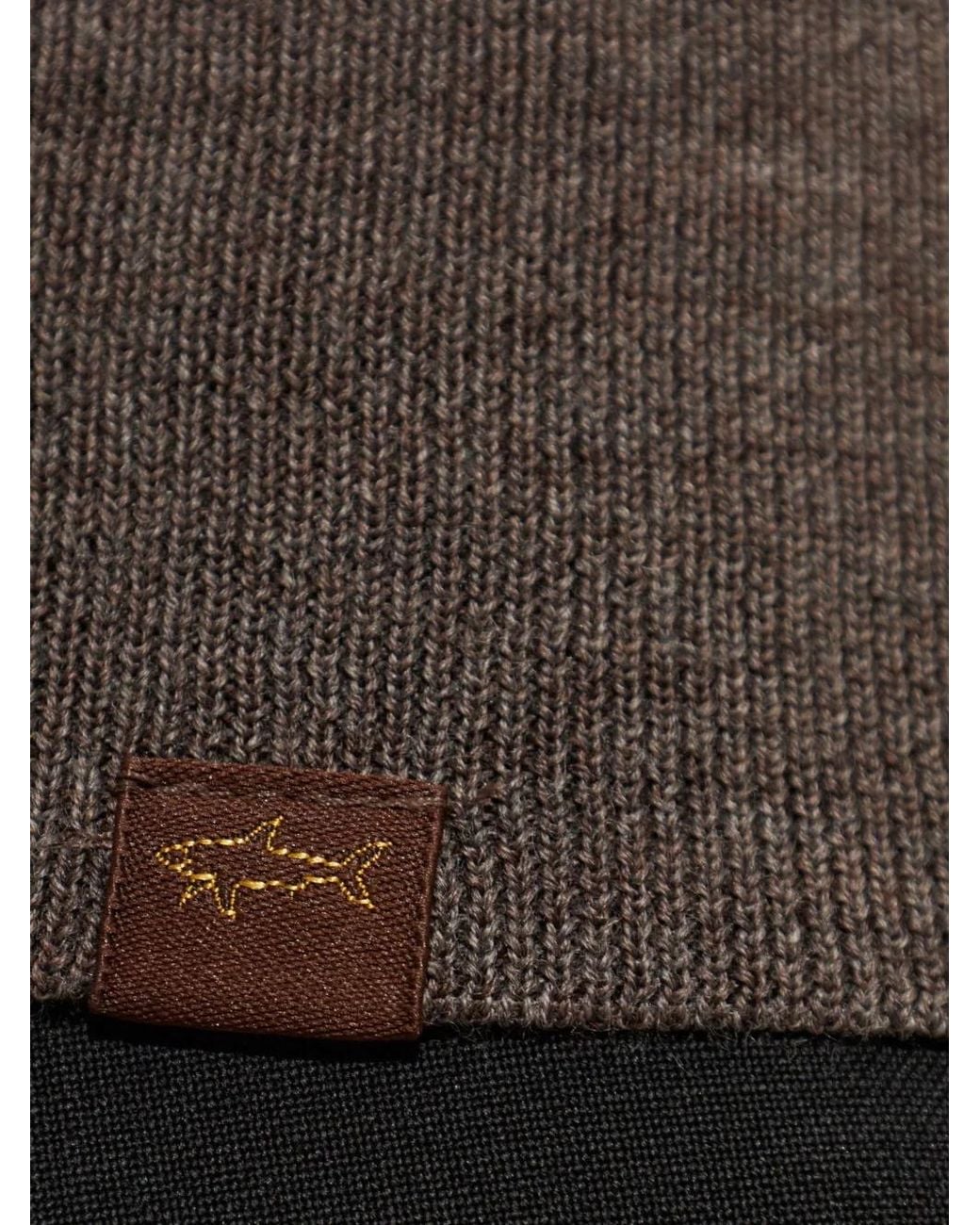 Paul & Shark Brown Long-Sleeve Polo Shirt for men