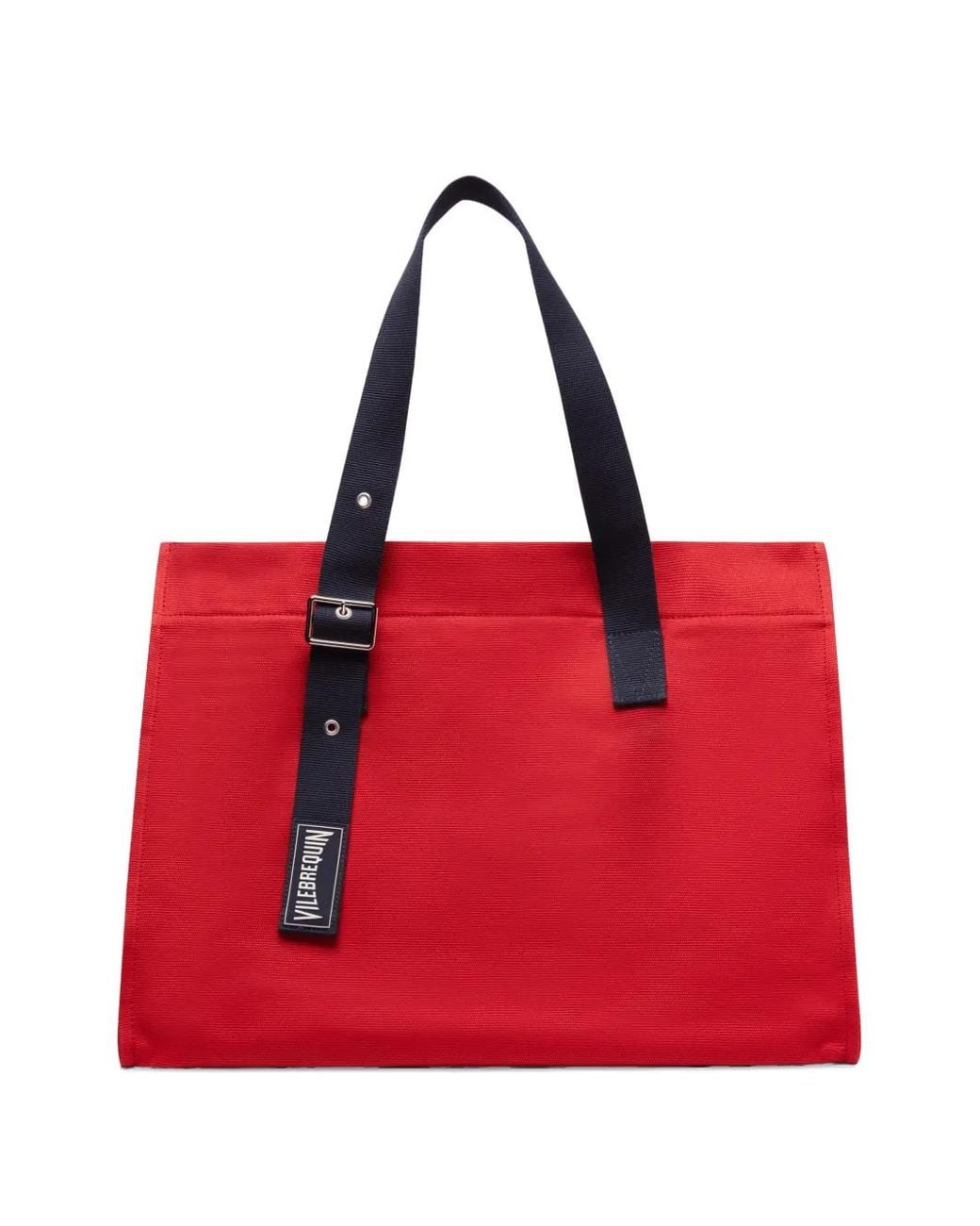 Vilebrequin Red Adjustable-Strap Beach Bag