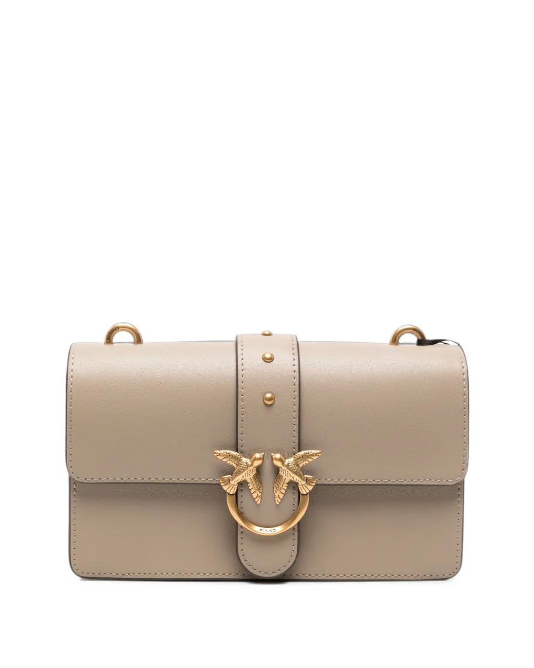 Pinko Natural Small Love Birds Cross Body Bag