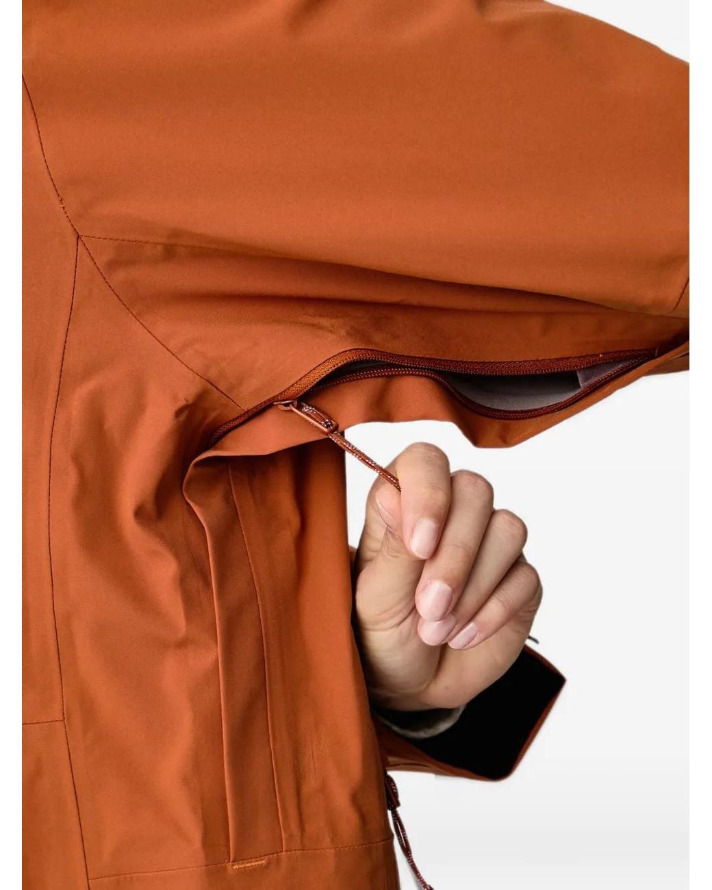 Mammut Orange Linard Guide Hs Hooded Jacket