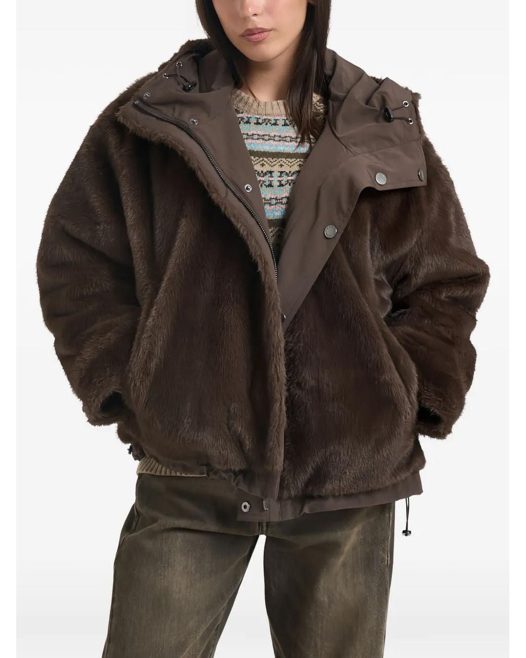Weekend by Maxmara Black Reversible Hooded Jacket