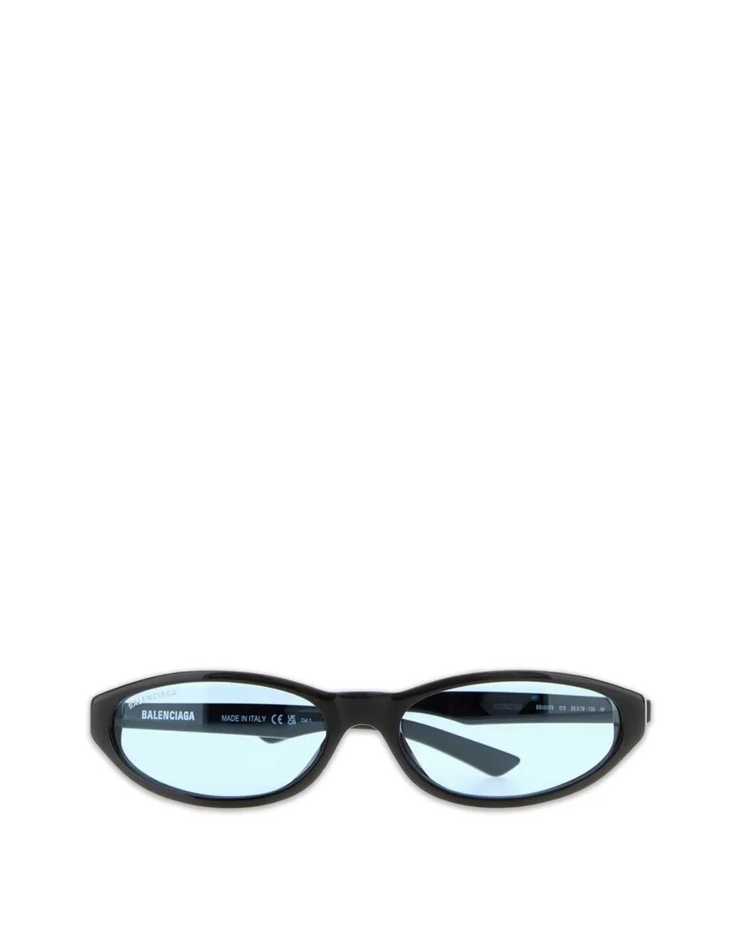 Balenciaga Black Neo Round Sunglasses