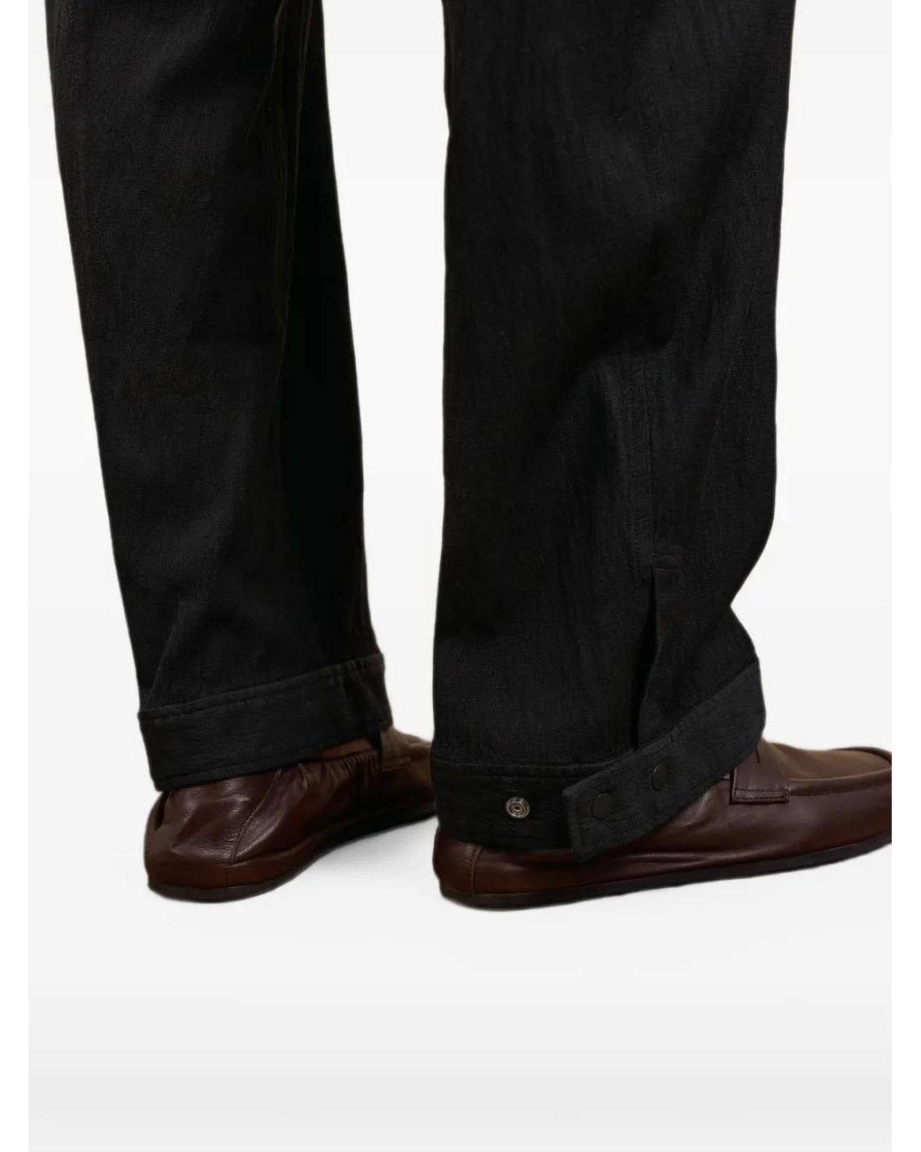 CROQUIS Black Pantalon Fuselé À Coupe Droite for men
