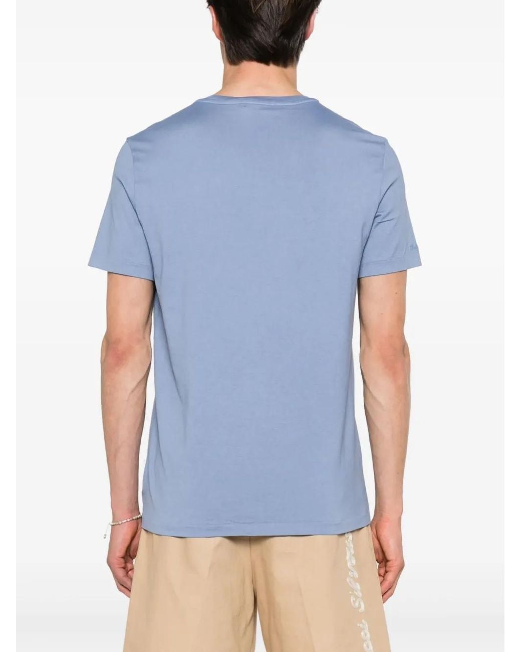 Ralph Lauren Blue Chest-Pocket Cotton T-Shirt for men