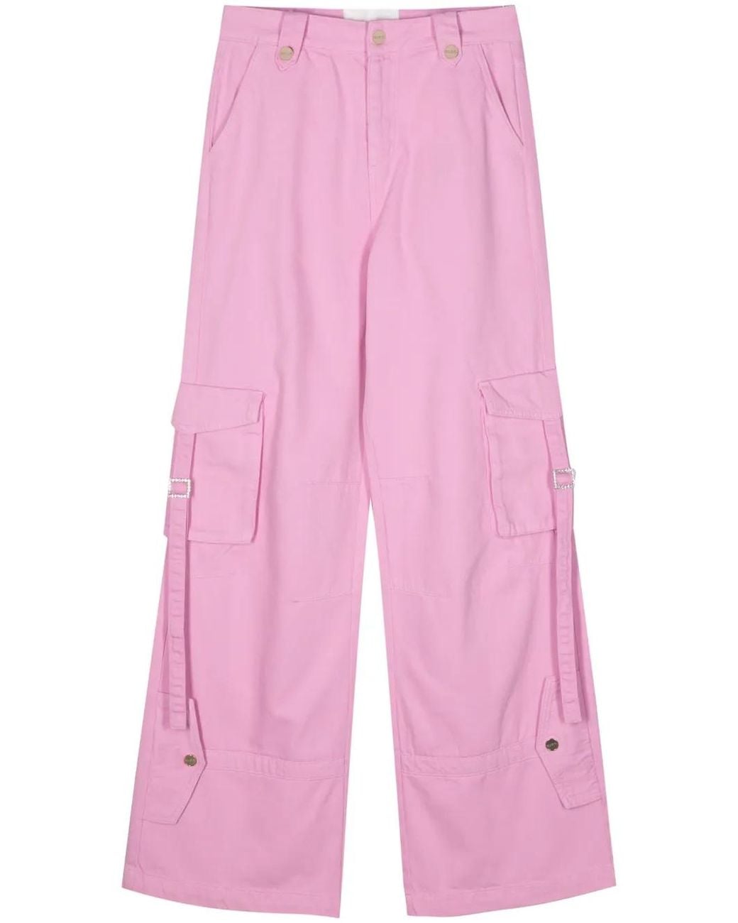 Blugirl Blumarine Pink Trousers With Logo