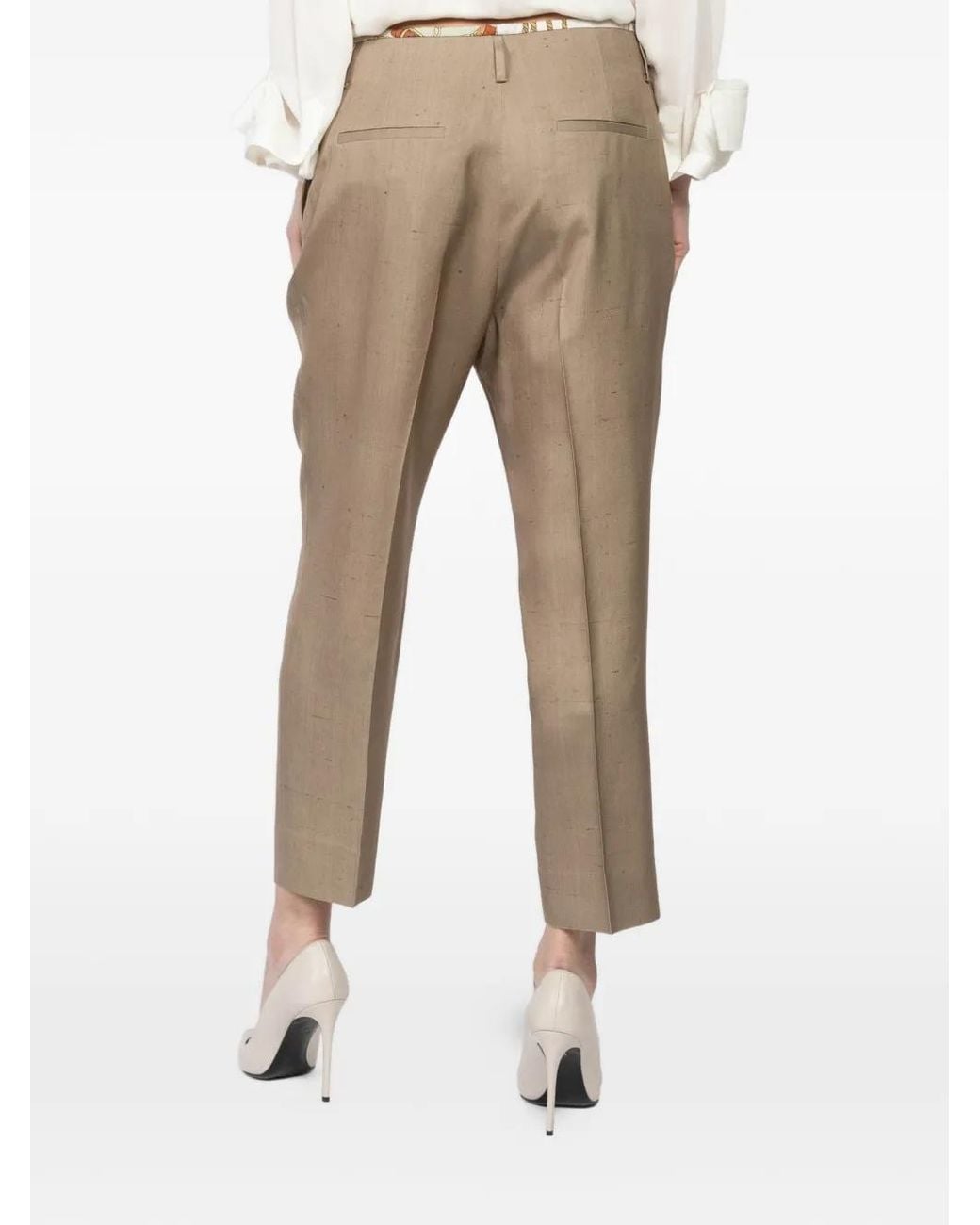 Ibrigu Zijden Broek in het Natural