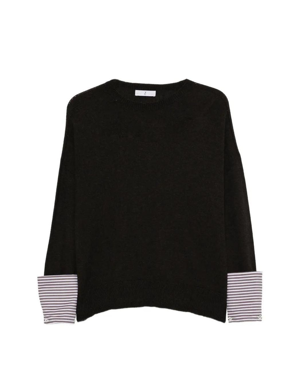 Whyci Black Pull À Poignets Rayés