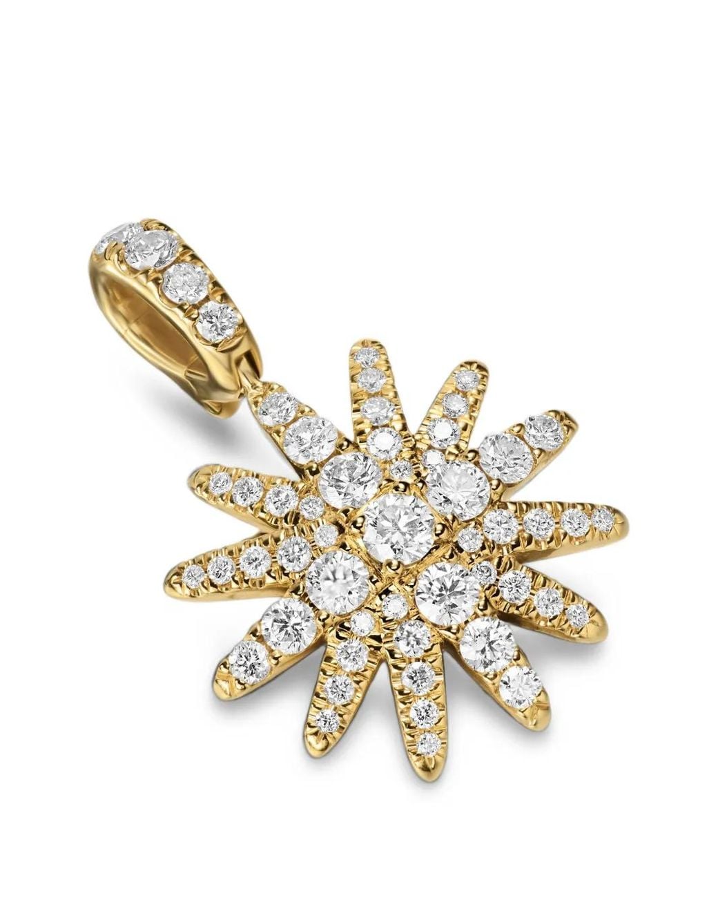 David Yurman Metallic Starburst Diamond Pendant