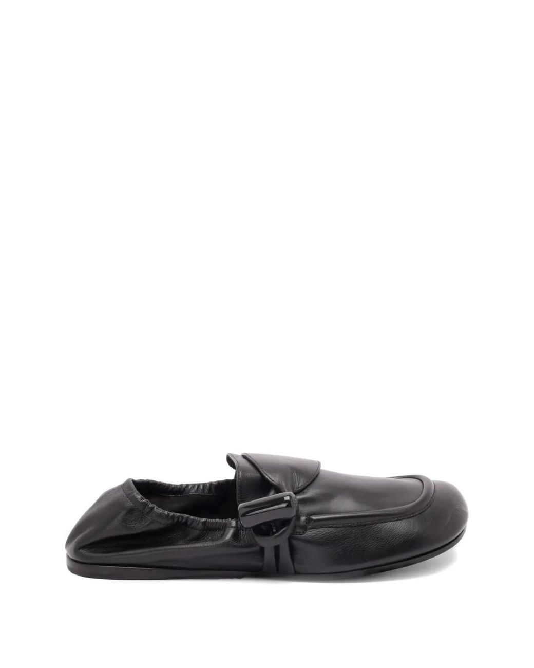 Loewe White Toggle Loafers