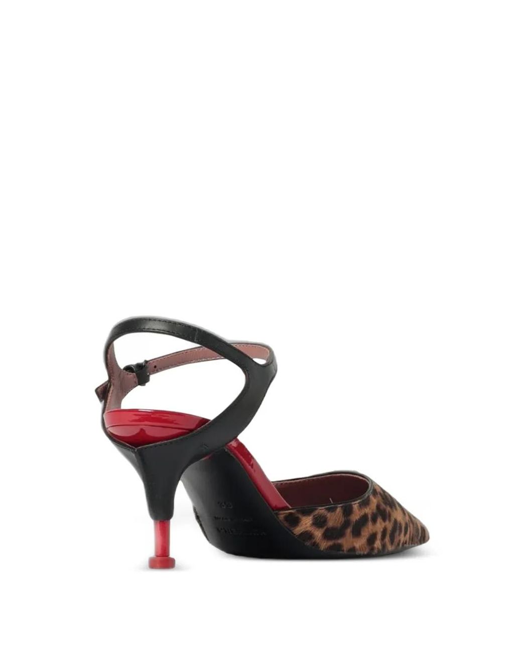 Premiata Brown Leopard-Print Slingback Pumps