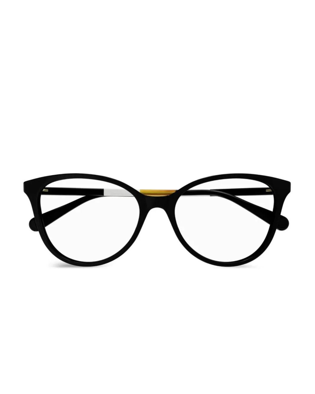 Gucci Black Butterfly-Frame Glasses