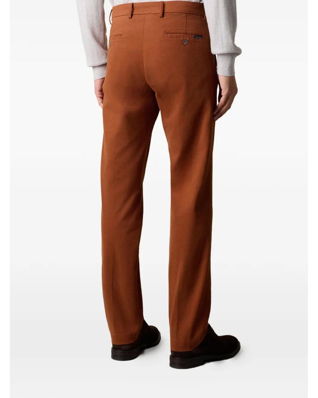 Brooks Brothers Brown Belt-Loops Trousers for men