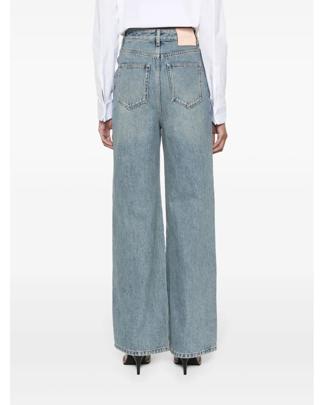 Loewe Blue High Waisted Denim Jeans