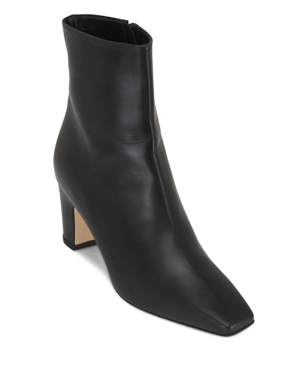 Manolo Blahnik Black Square-Toe Boots
