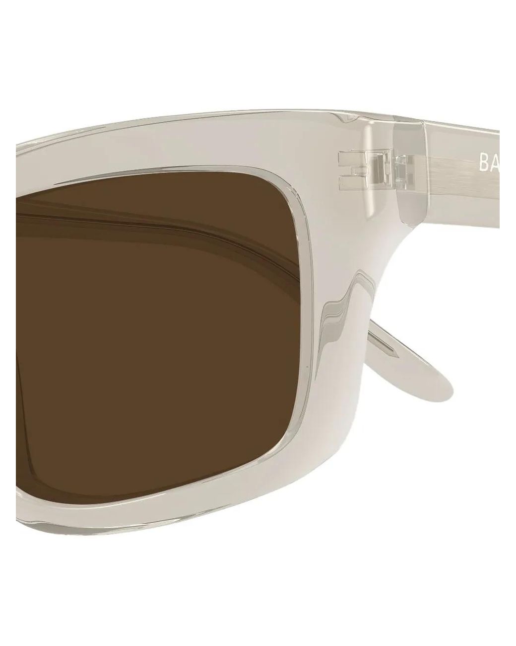 Balenciaga Natural Rectangle-Frame Sunglasses
