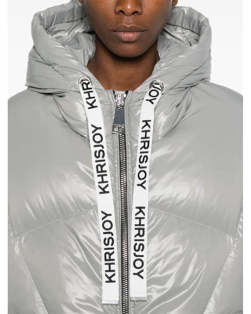 Khrisjoy Gray Quilted Puffer Jacket