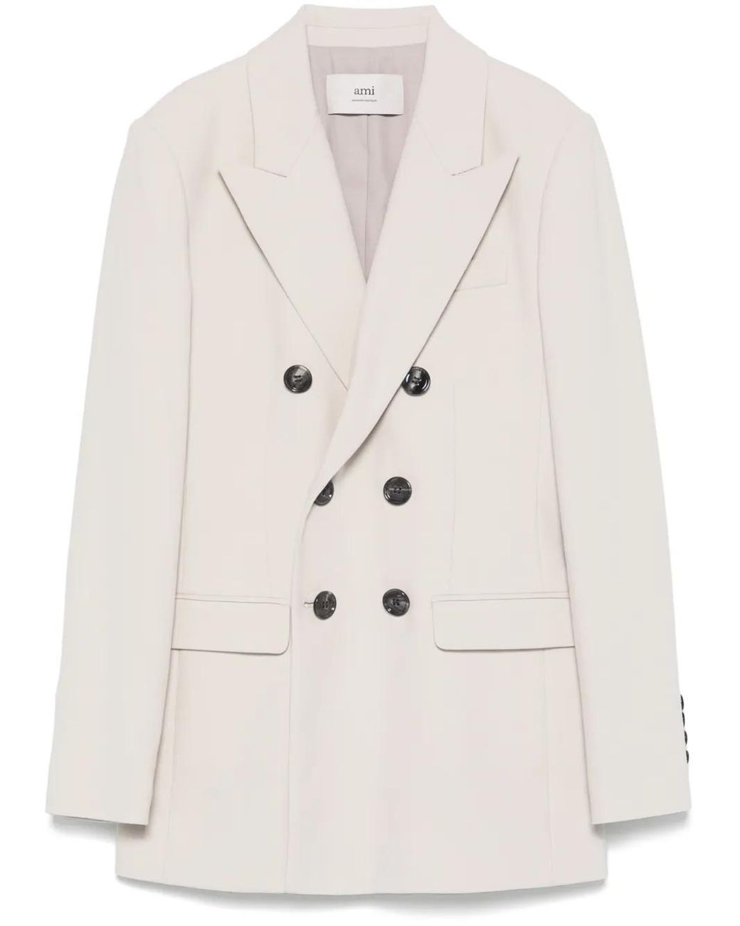 AMI Natural Tailored Double-Breasted Blazer