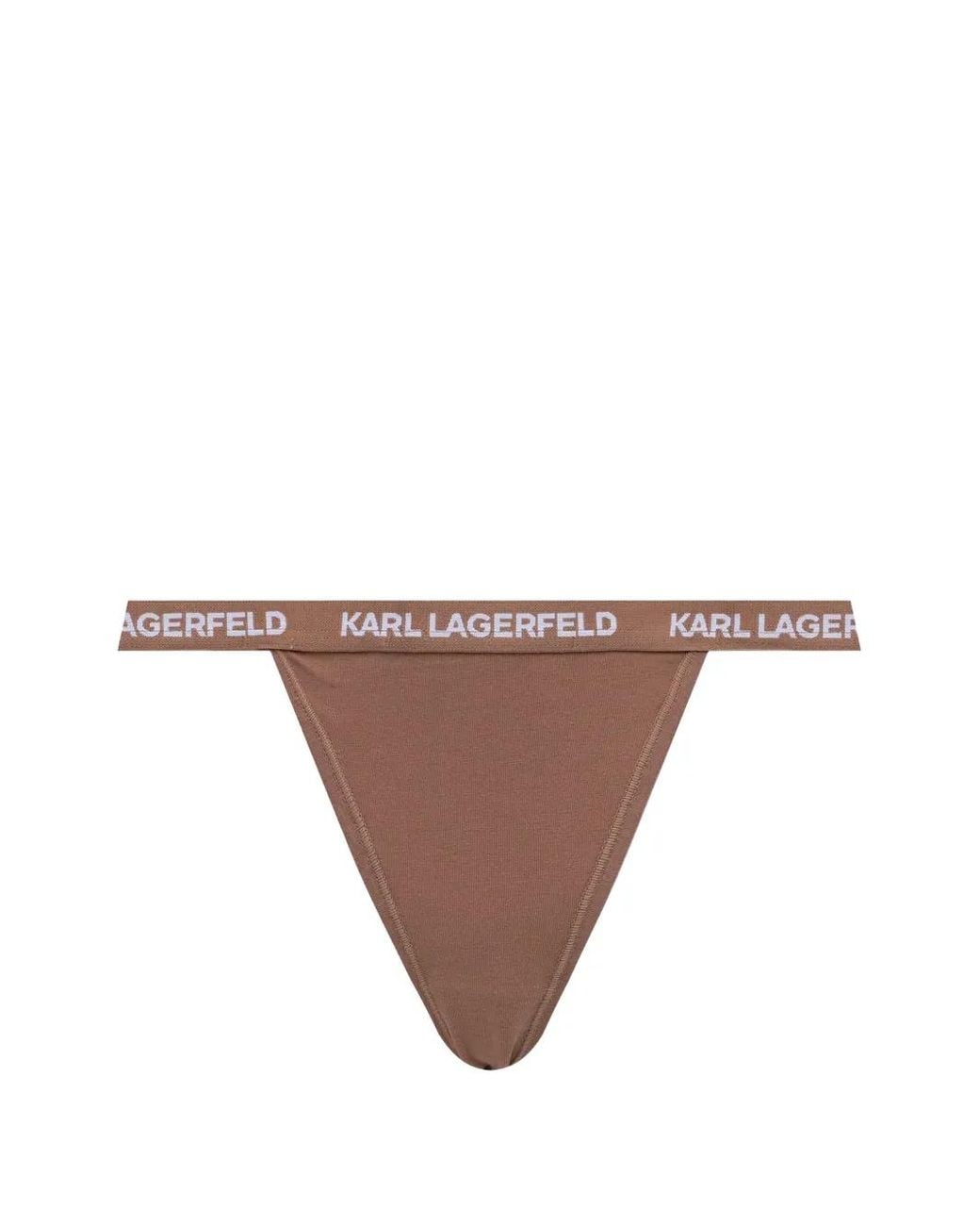 Karl Lagerfeld Black Logo-Waistband Brazilian Briefs (Set Of Seven)
