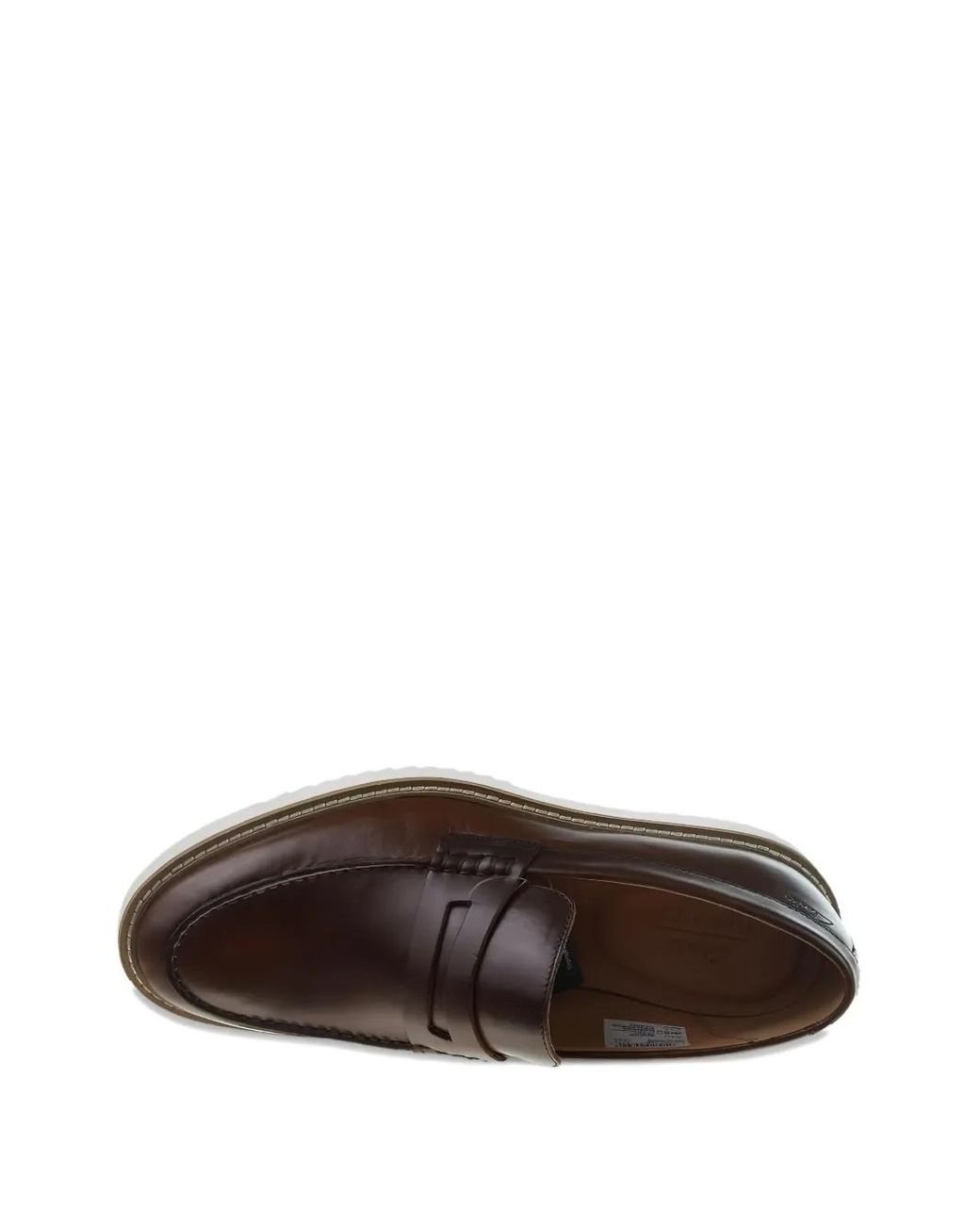 Clarks Brown Ernest Free Slip-On Loafers for men