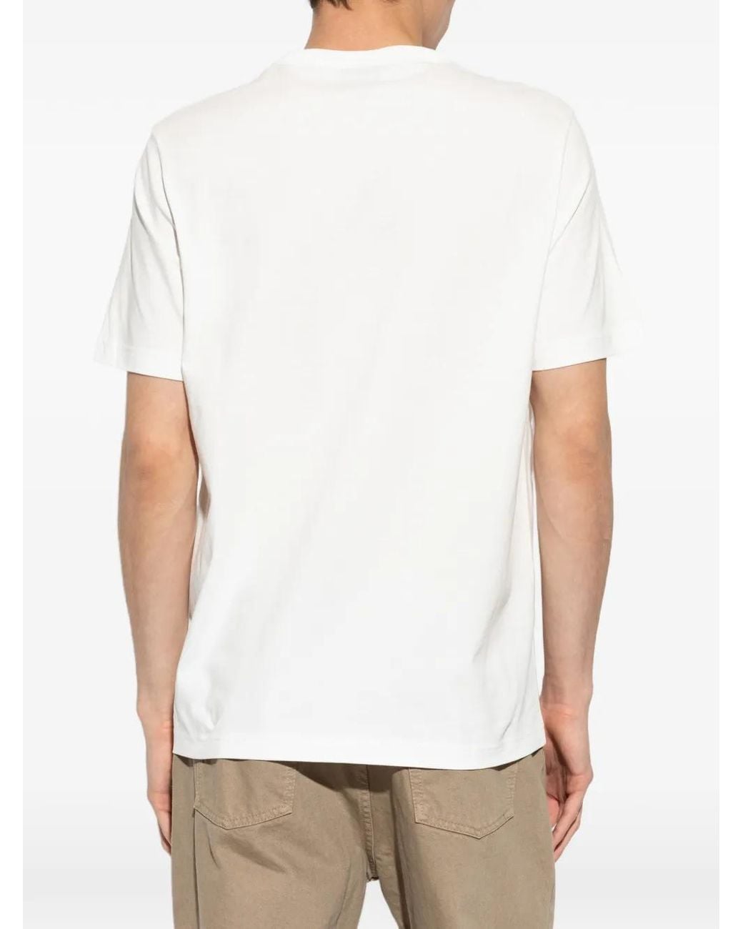 Paul Smith White Graphic-Print T-Shirt for men