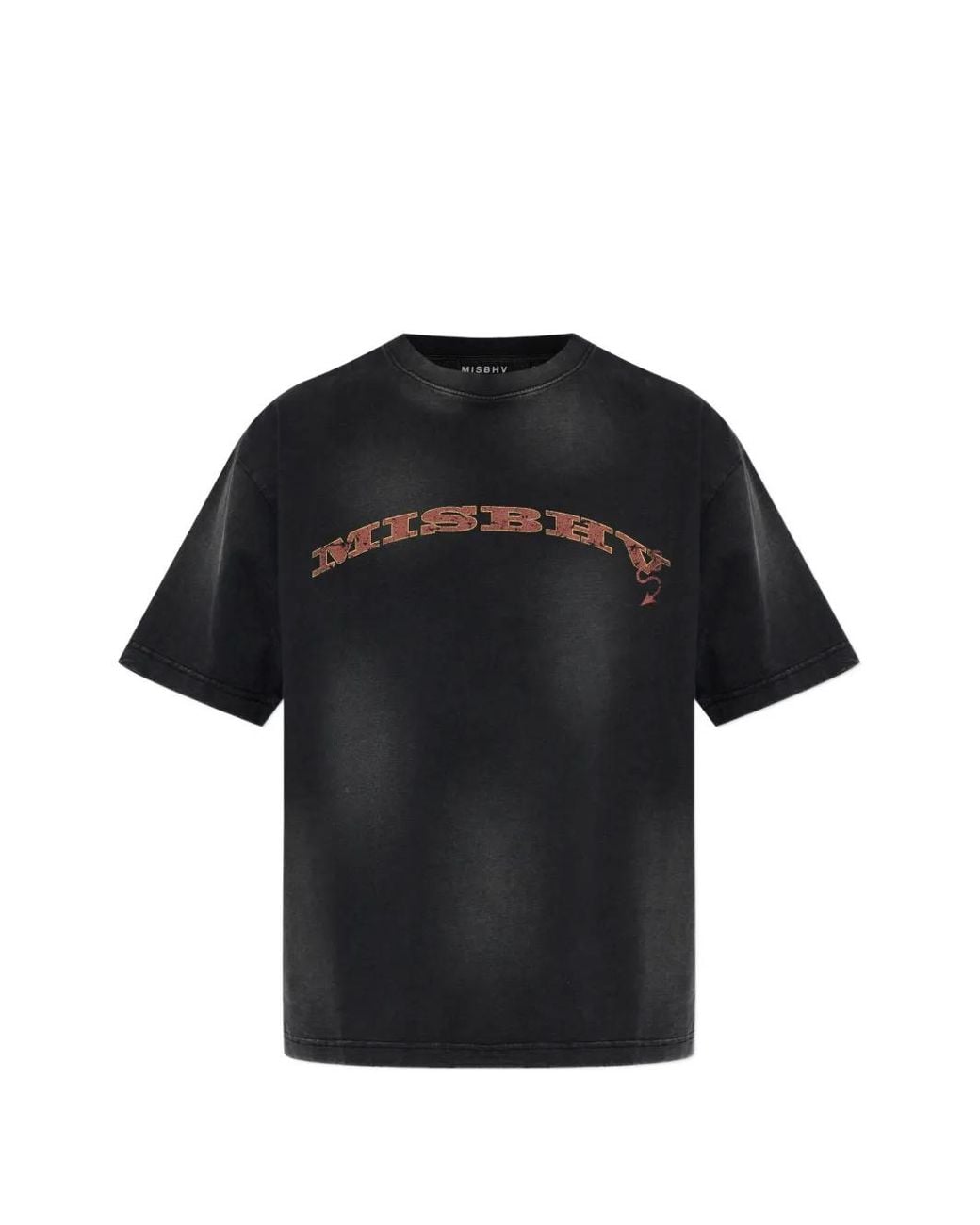 M I S B H V Black Short-Sleeve T-Shirt for men