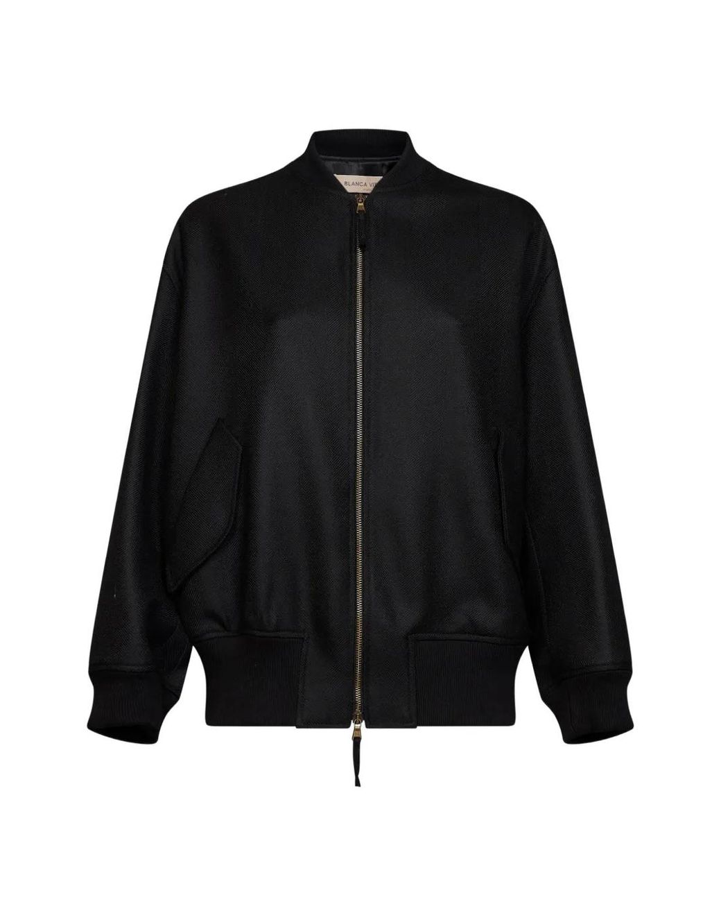 Blanca Vita Black Veste À Motif De Chevrons En Laine