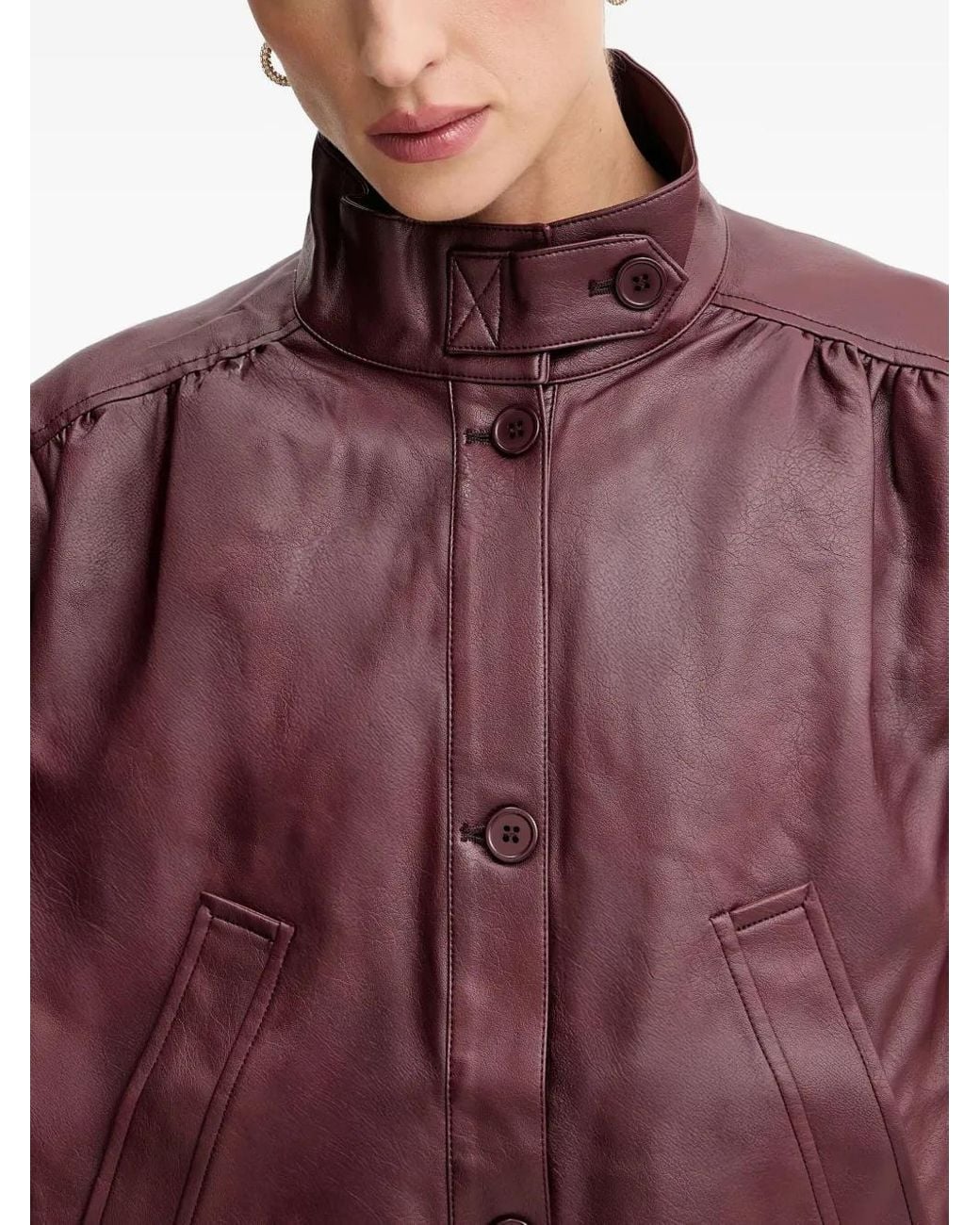 Bardot Red Clements Jacke Mit Knopfverschluss