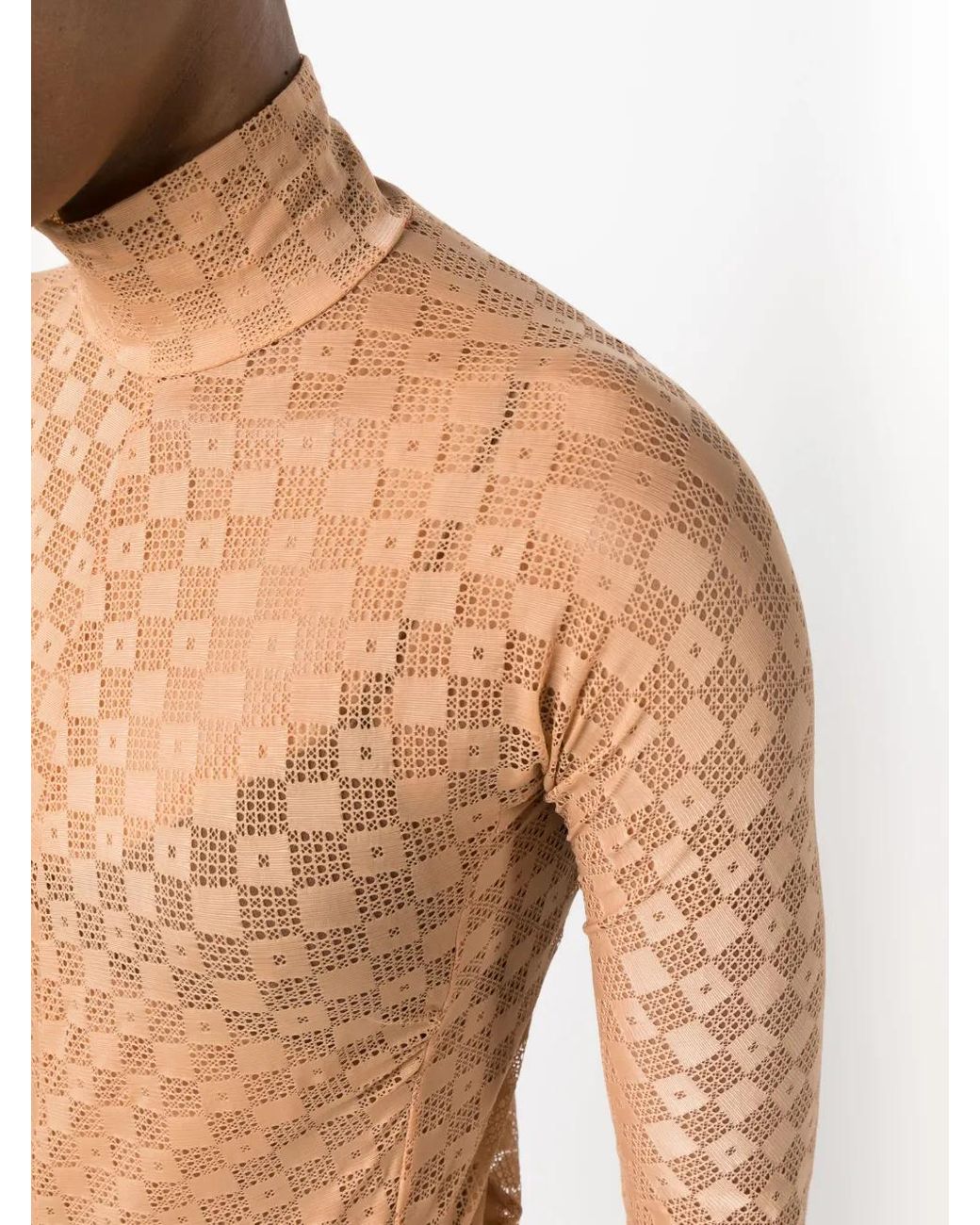 Forte_forte Natural Damier Lace Shirt Clothing