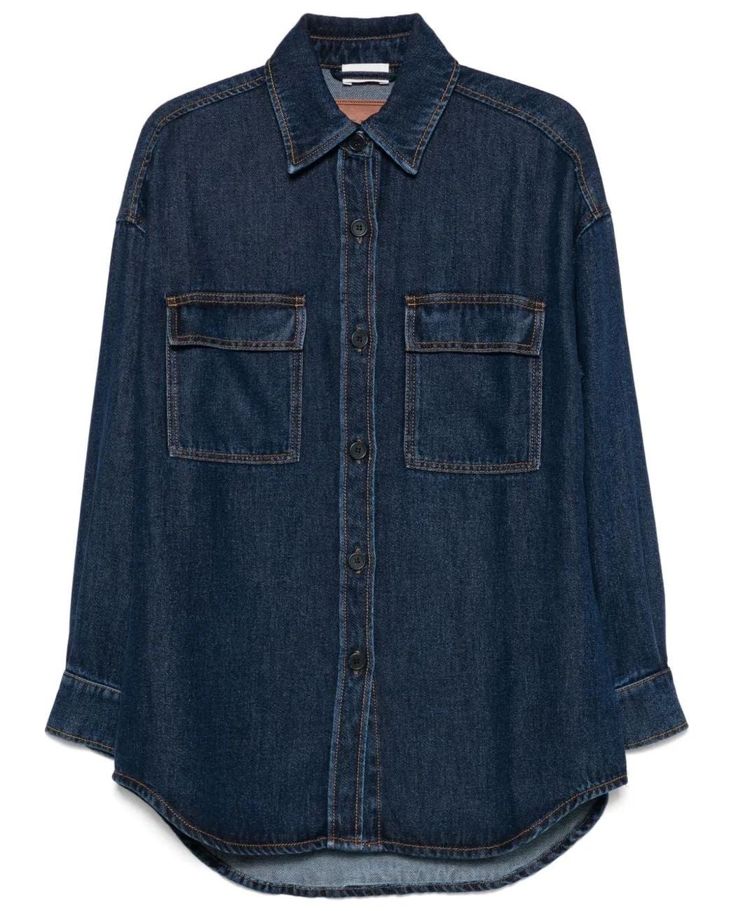 P.A.R.O.S.H. Blue Denim Shirt