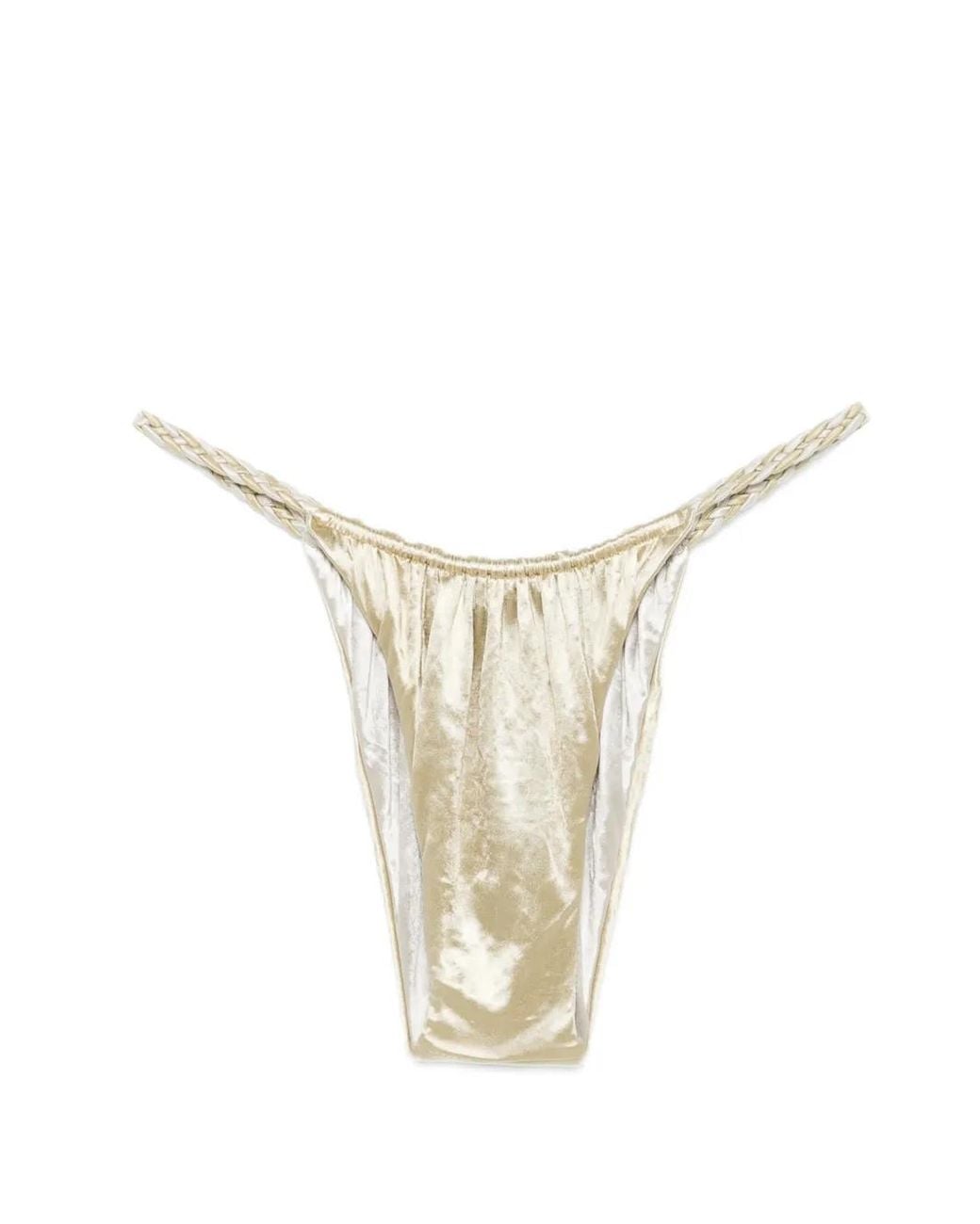 Isa Boulder Twist Bikinislip Met Bandje in het White