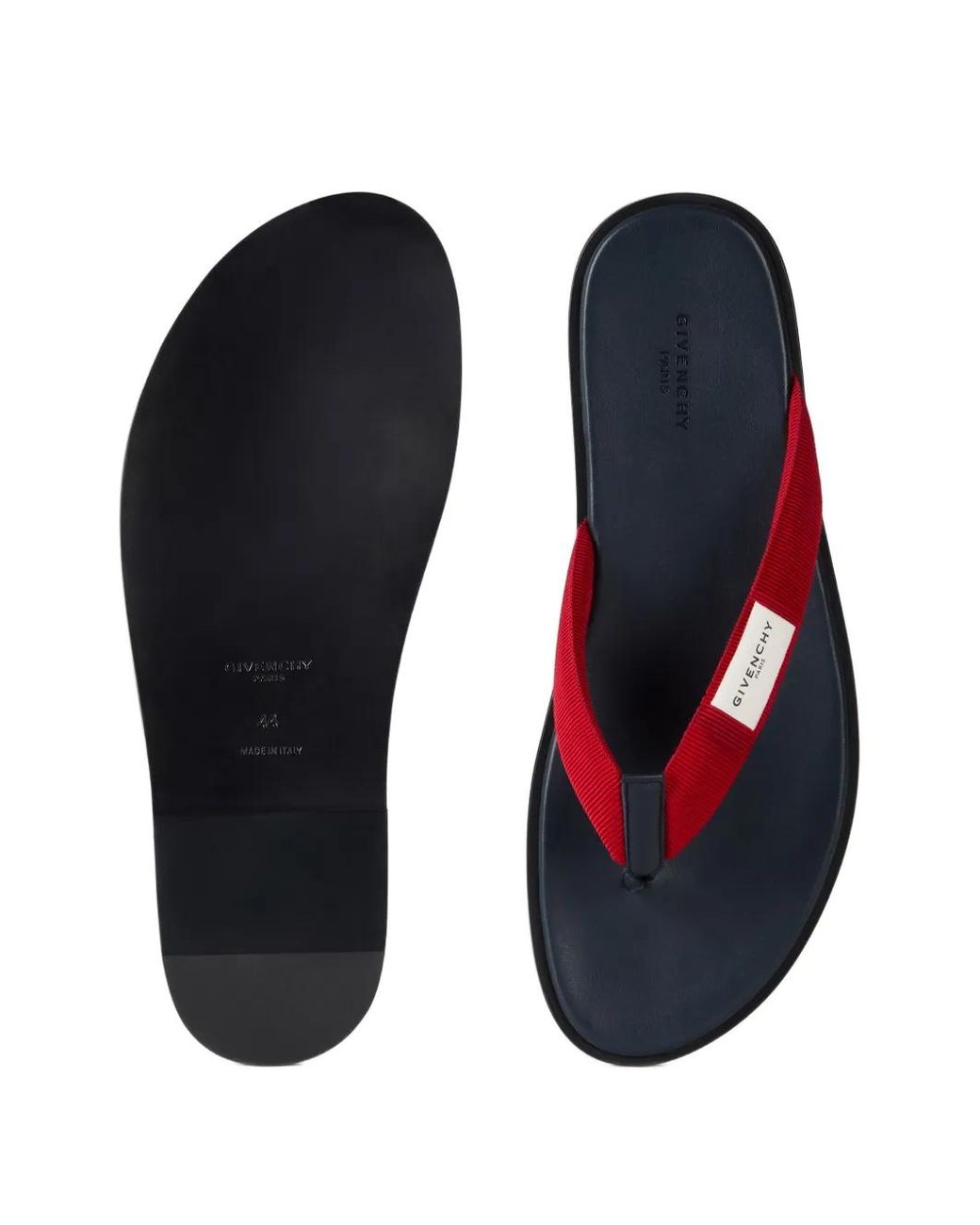 Givenchy Red Bay Thongs for men