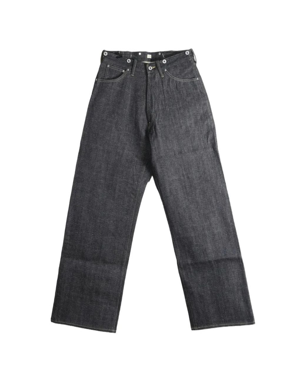 TAIGA TAKAHASHI Blue Cinch-Strap Straight-Leg Jeans for men