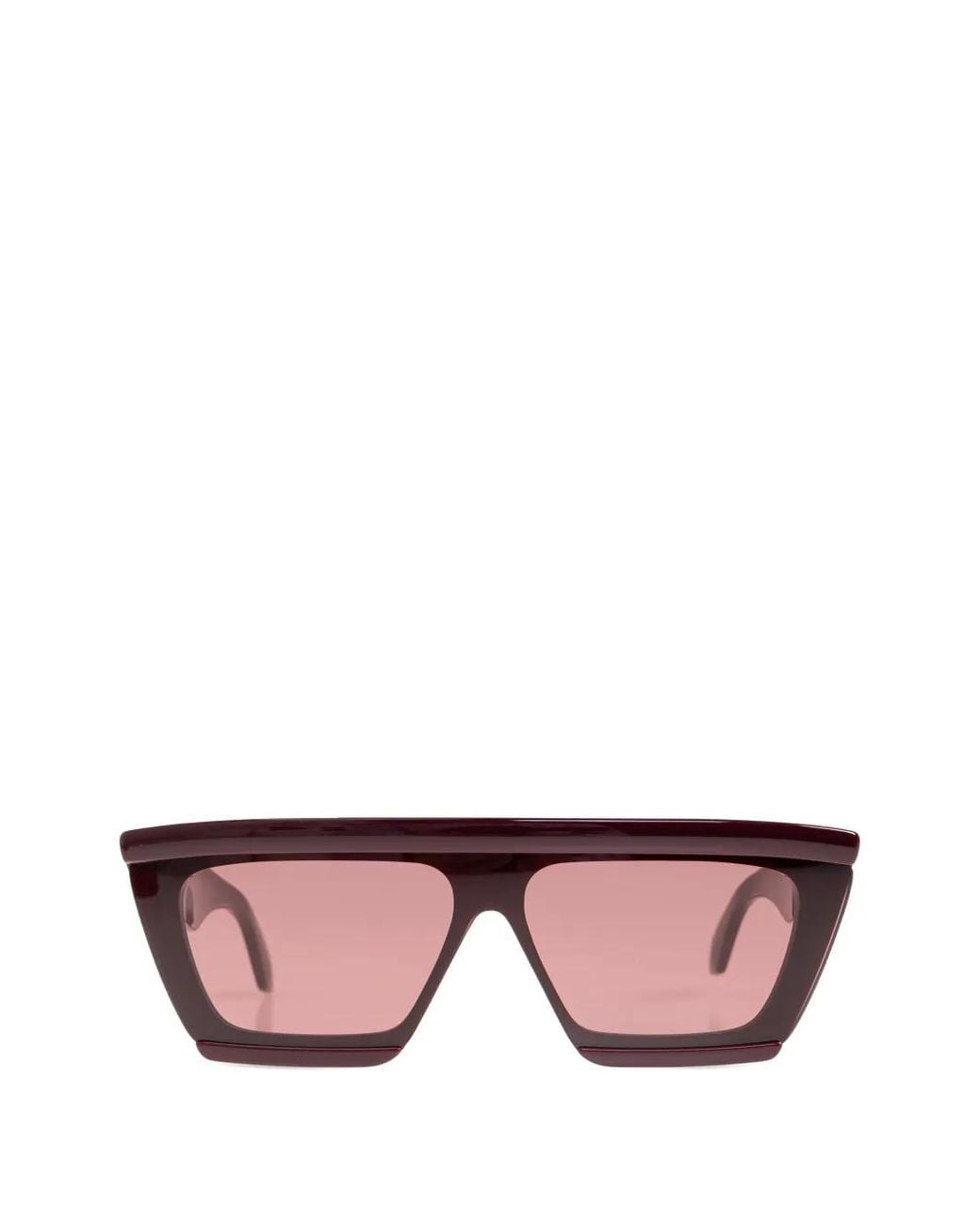 Alaïa Pink Geometric-Frame Sunglasses