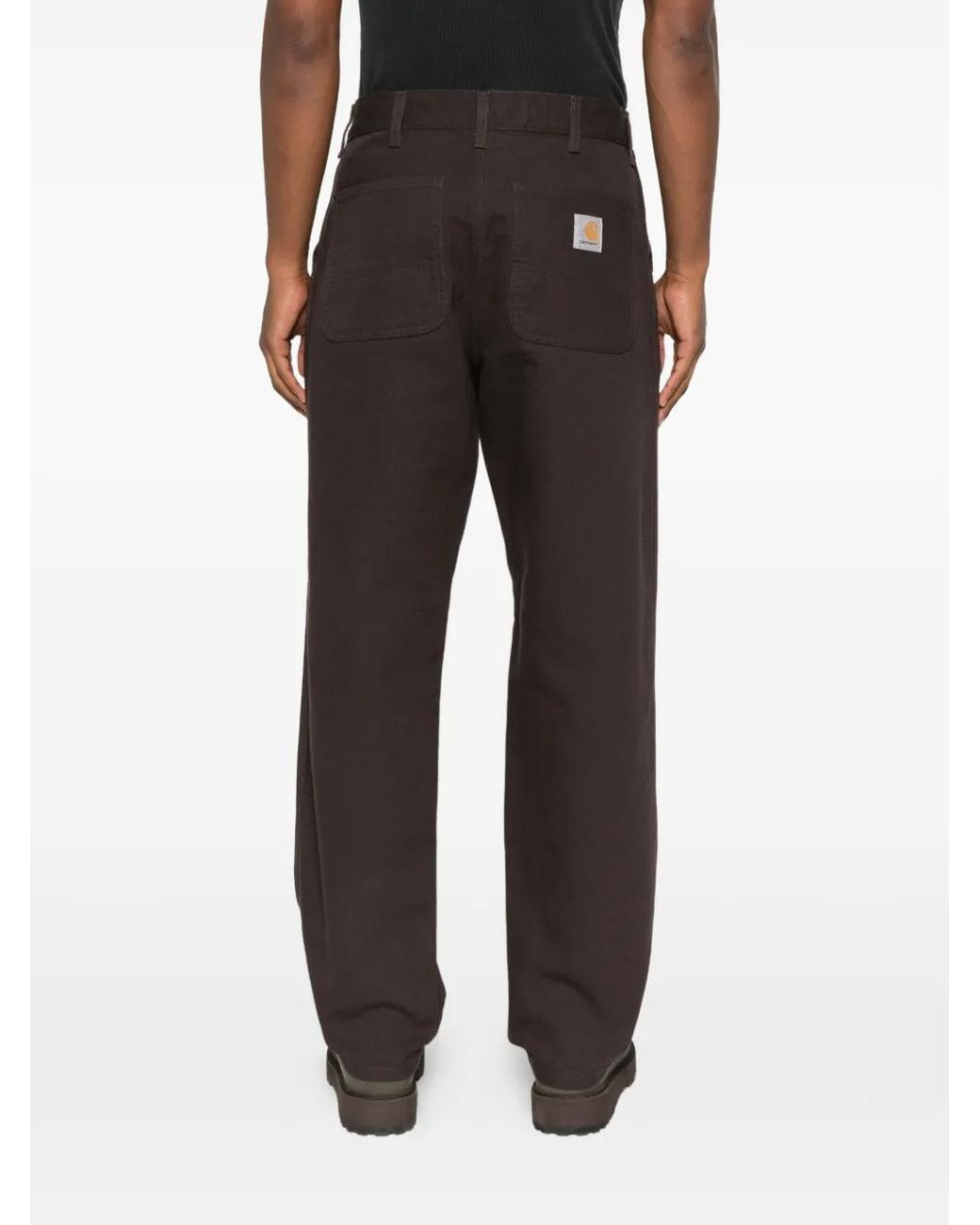 Carhartt Gray Organic Cotton Trousers for men
