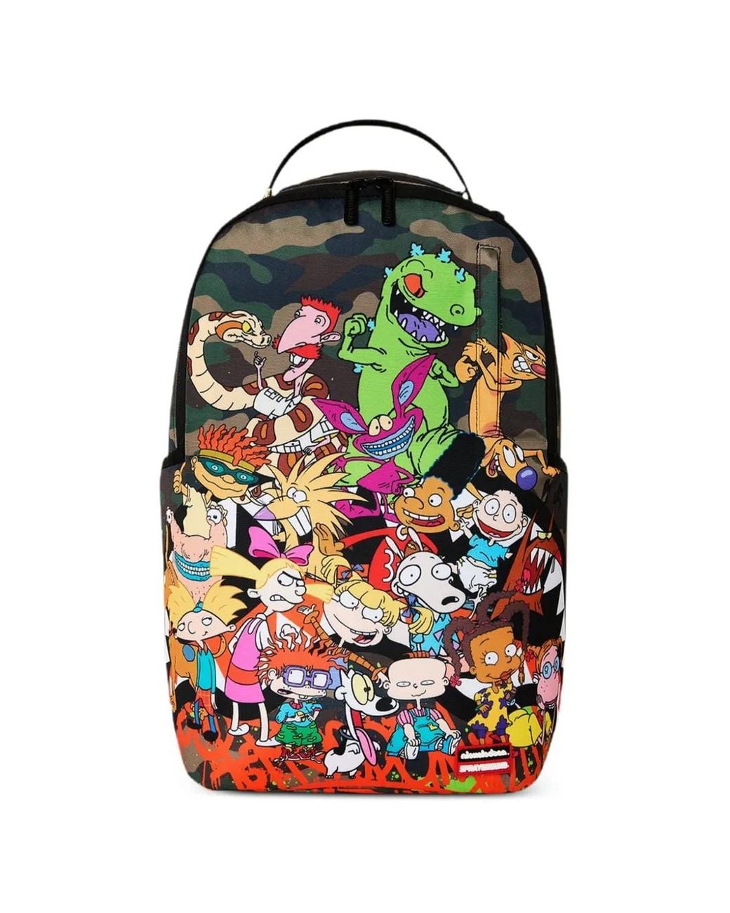 Sprayground Multicolor X Nickelodeon Sac À Dos Nick The Hangout 90S À Imprimé Camouflage for men