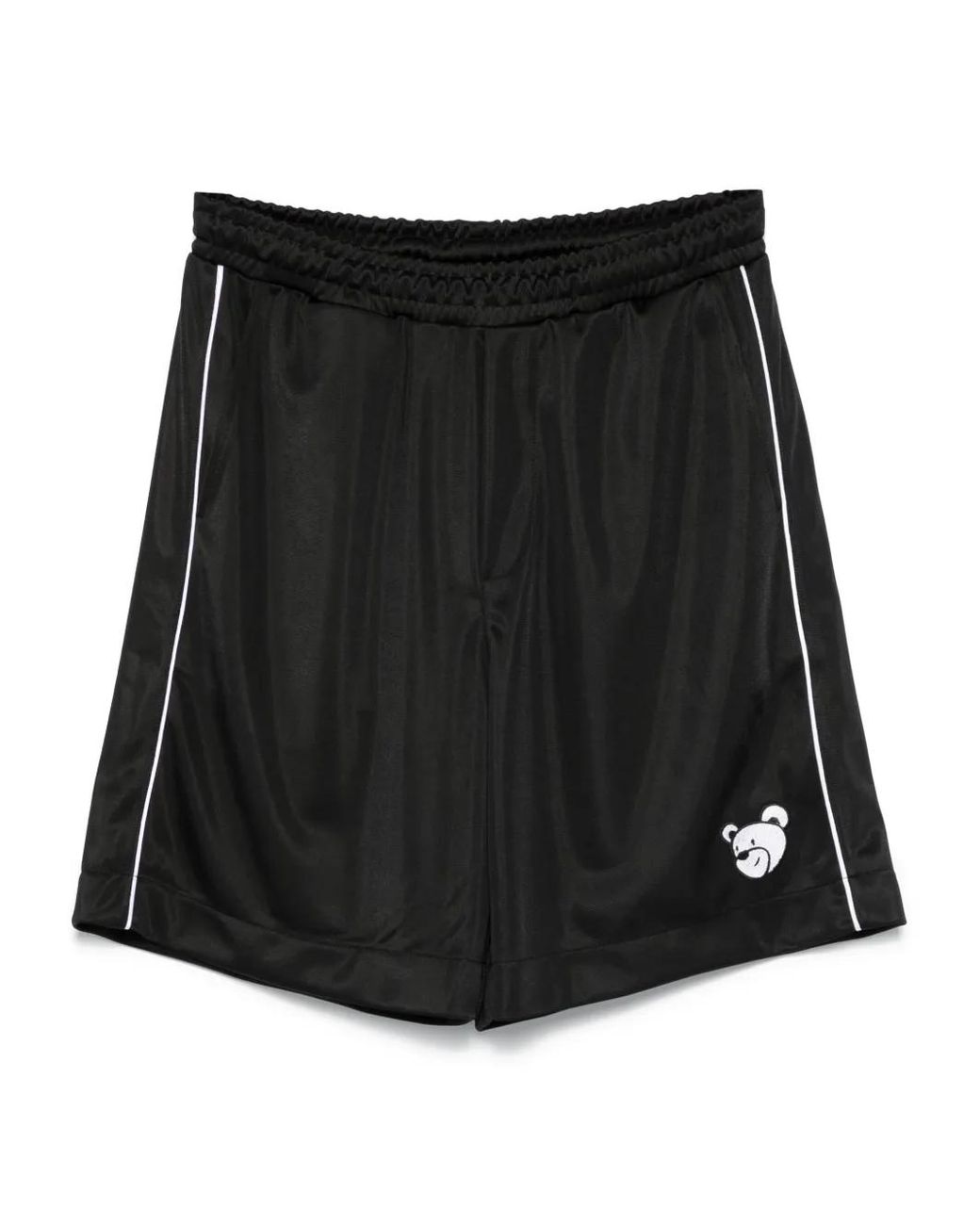 INBETWEENERS Black Logo-Appliqué Track Shorts