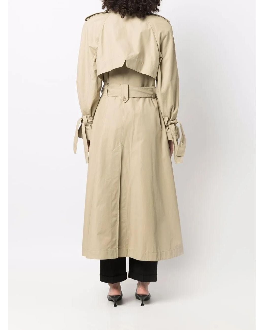 Dorothee Schumacher Natural Double-Breasted Trench Coat