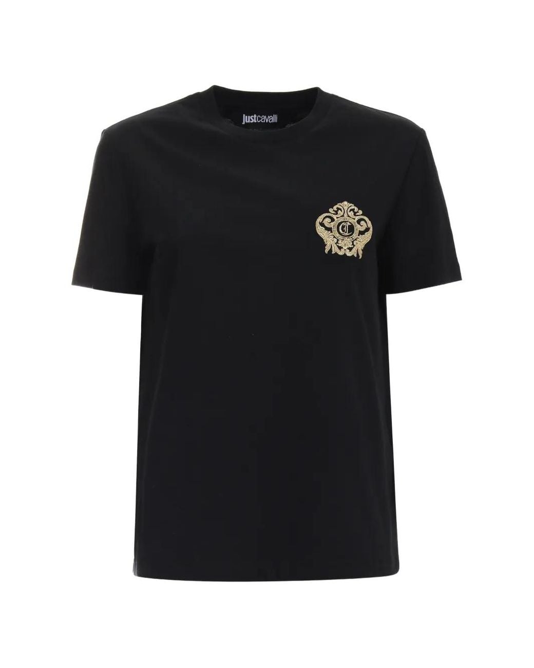 Just Cavalli Black Embellished T-Shirt