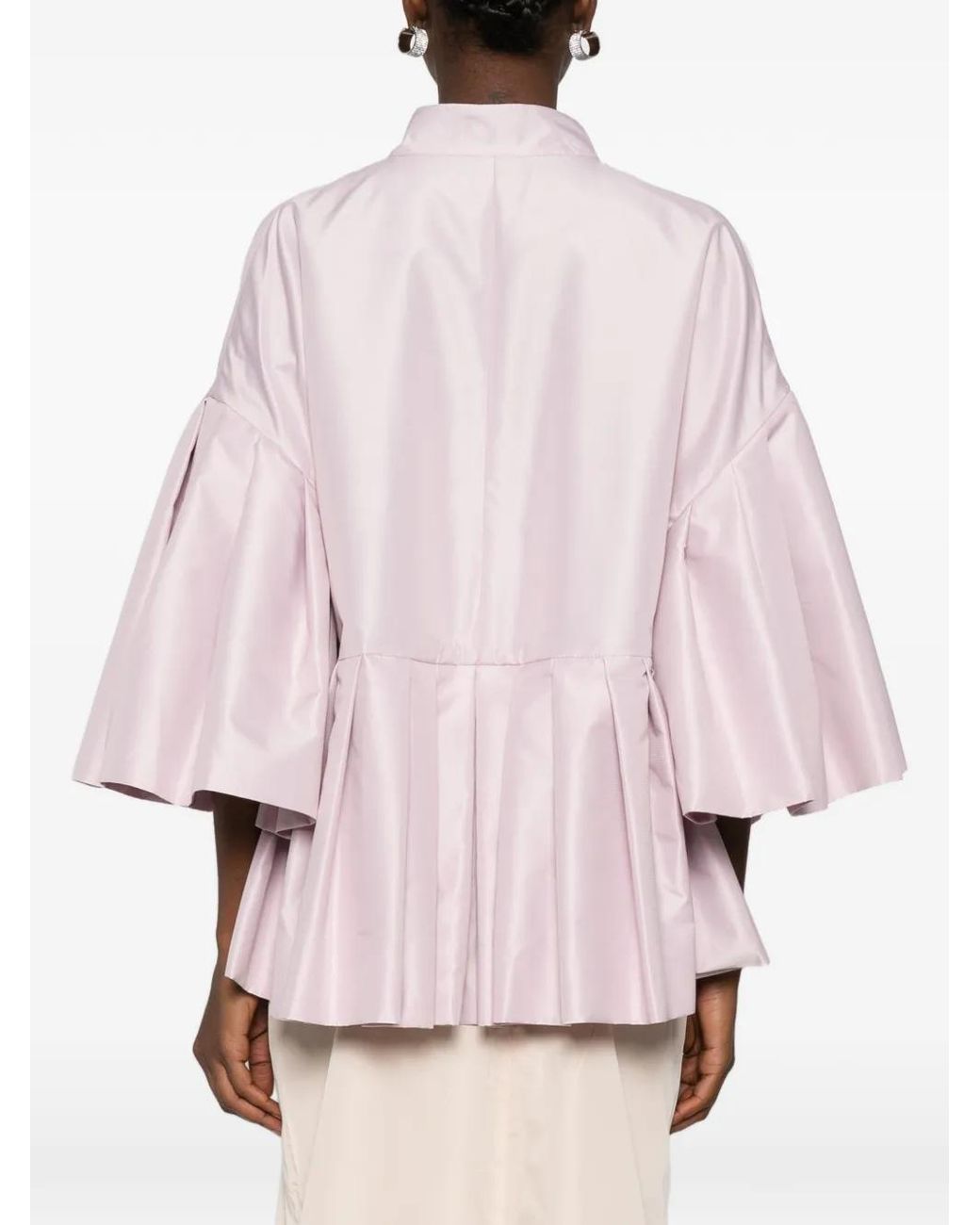Parlor Pink Flounce-Hem Jacket