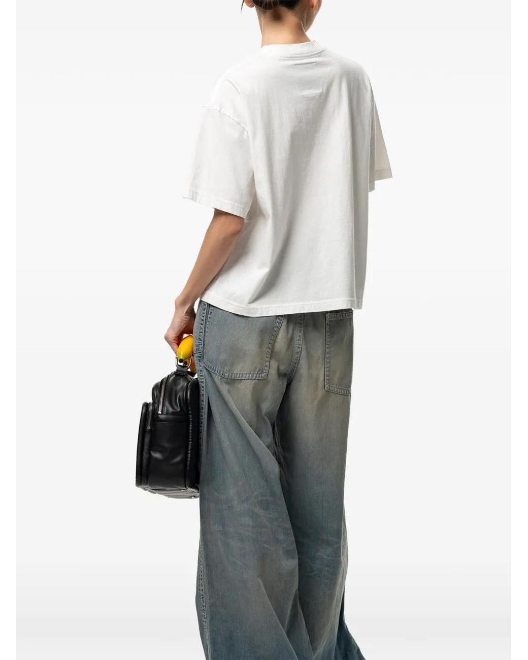 Maison Mihara Yasuhiro White Cat-Printed T-Shirt
