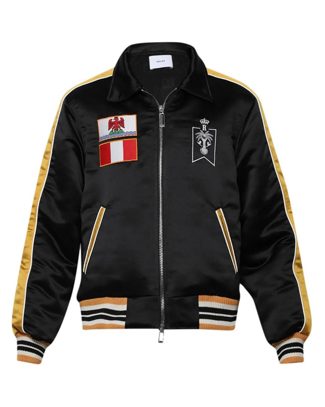 Rhude Black Le Solei Bomber for men