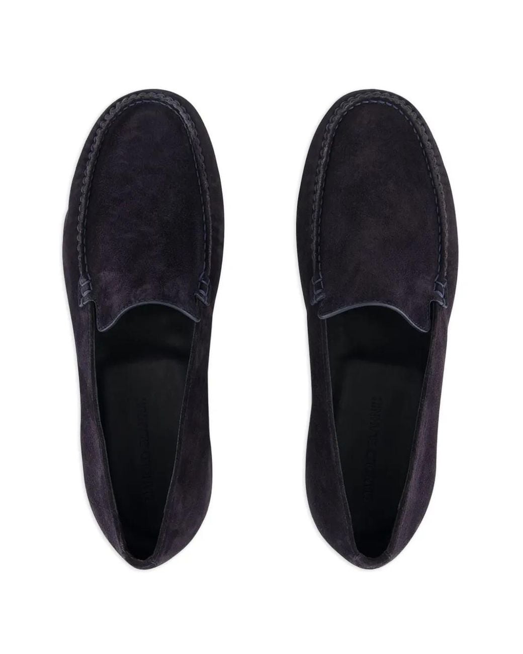 Manolo Blahnik Blue Monaco Suede Loafers for men