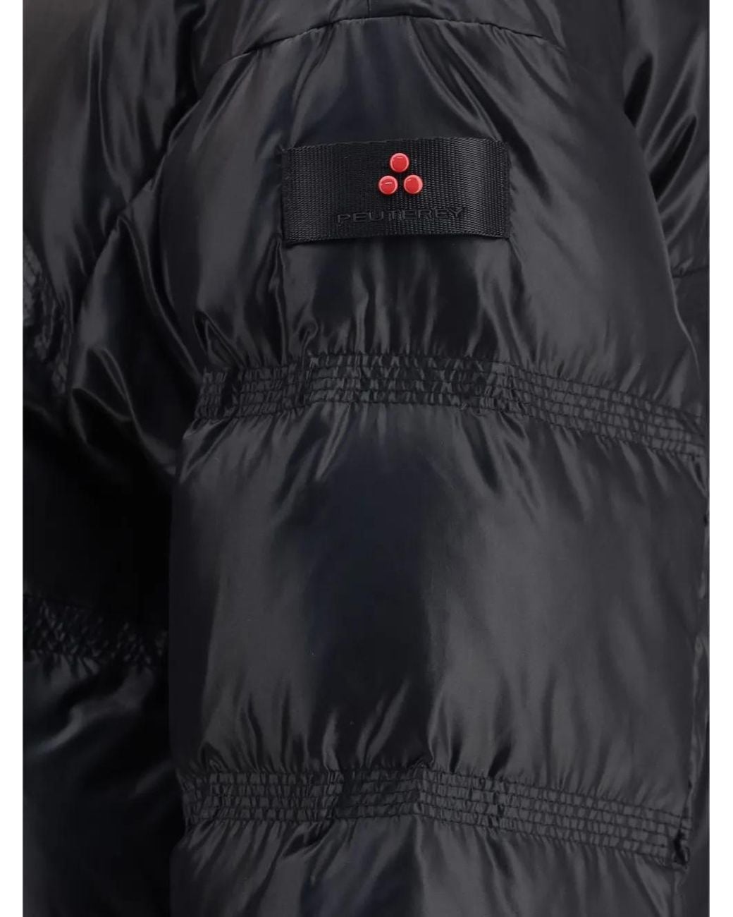 Peuterey Black Faux-Fur Trim Puffer Jacket