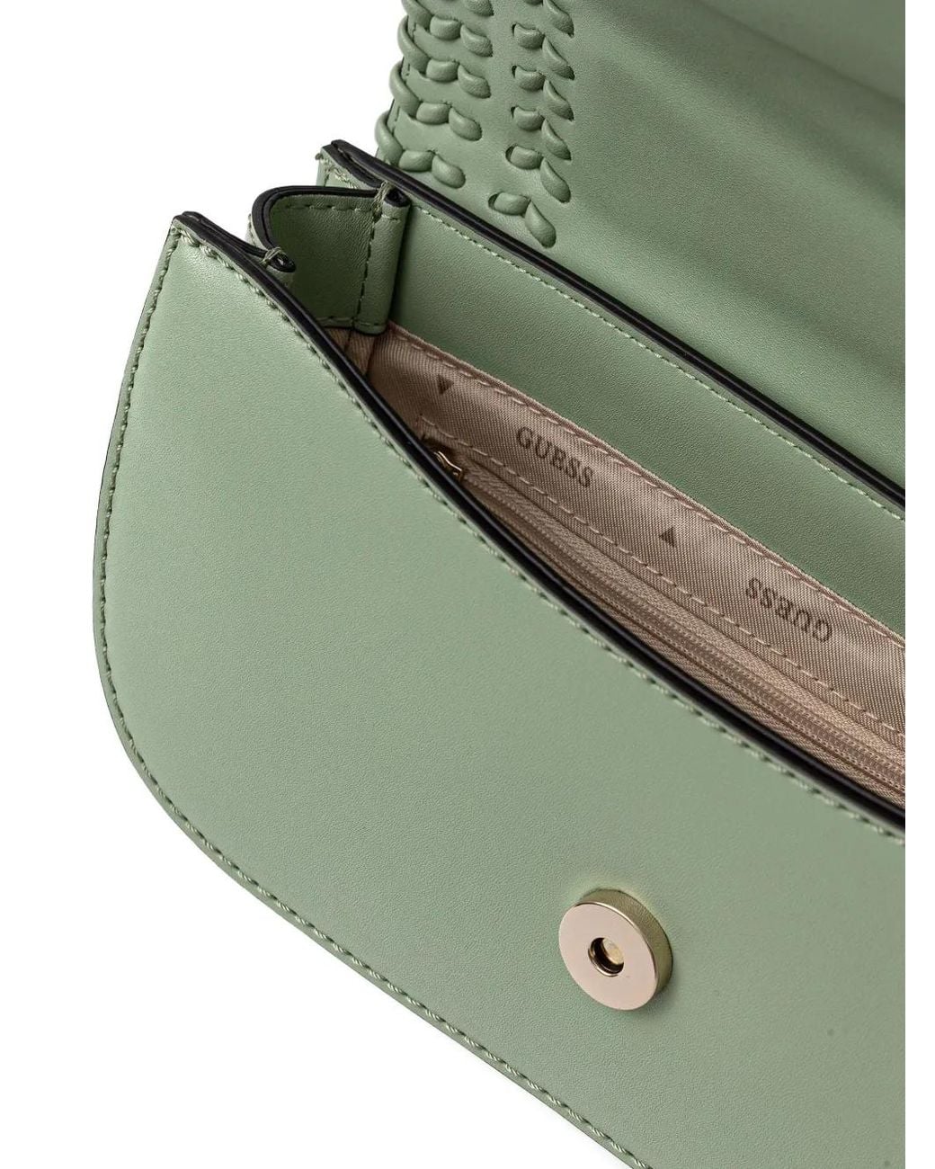 Guess Green Tatum Chain Cross Body Bag