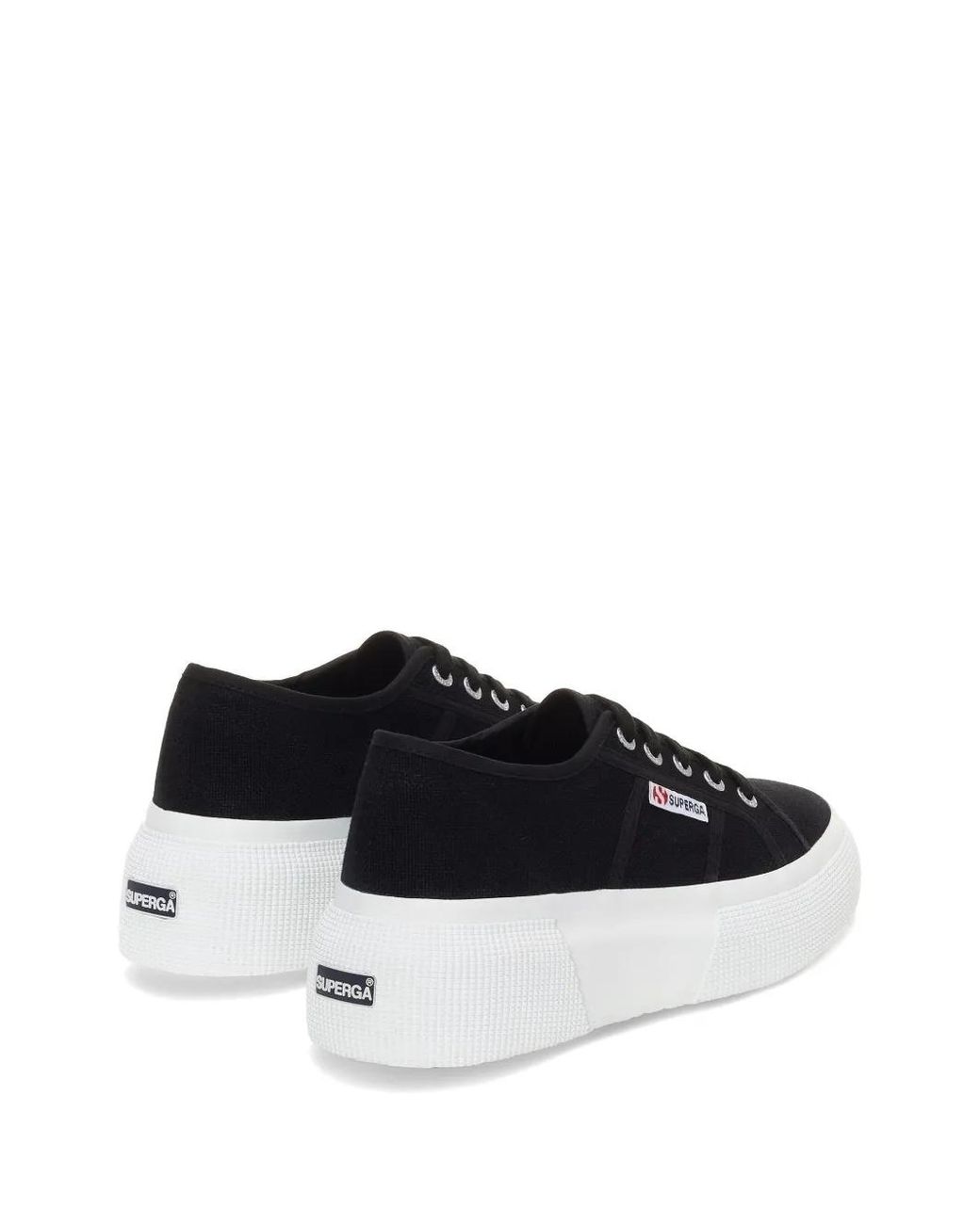 Superga White 2287 Platform Sneakers