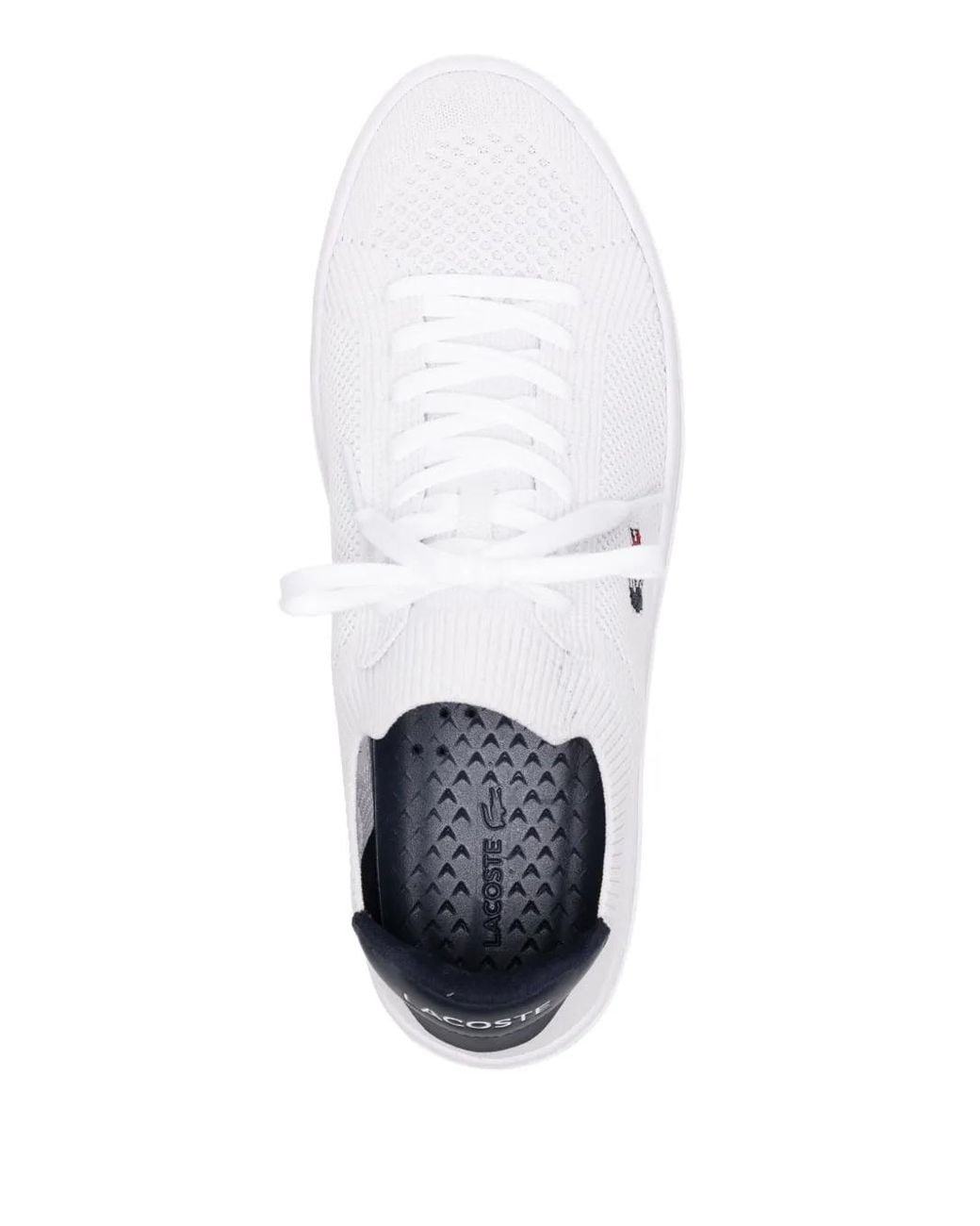 Lacoste White La Piquée 2.0 Sneakers for men